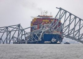 Baltimore’s Key Bridge Struck By Ship then Collapses