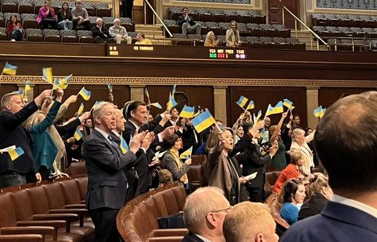 While US Inflation is Reaching an All Time High, Democrats Wave Ukraine Flags on House Floor as $61 Billion Aid Bill Passes