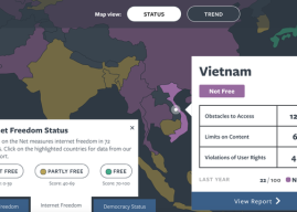 Báo cáo Tự do Internet 2024: Hà Nội mở rộng sự kiểm soát, tăng cường trừng phạt người dùng